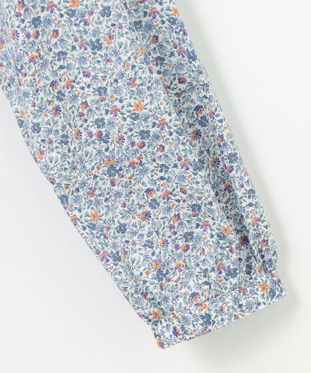 J.PRESS LADIES L 【洗える】Liberty Lilibet＆Hannah Rose バンドカラー ブラウス 