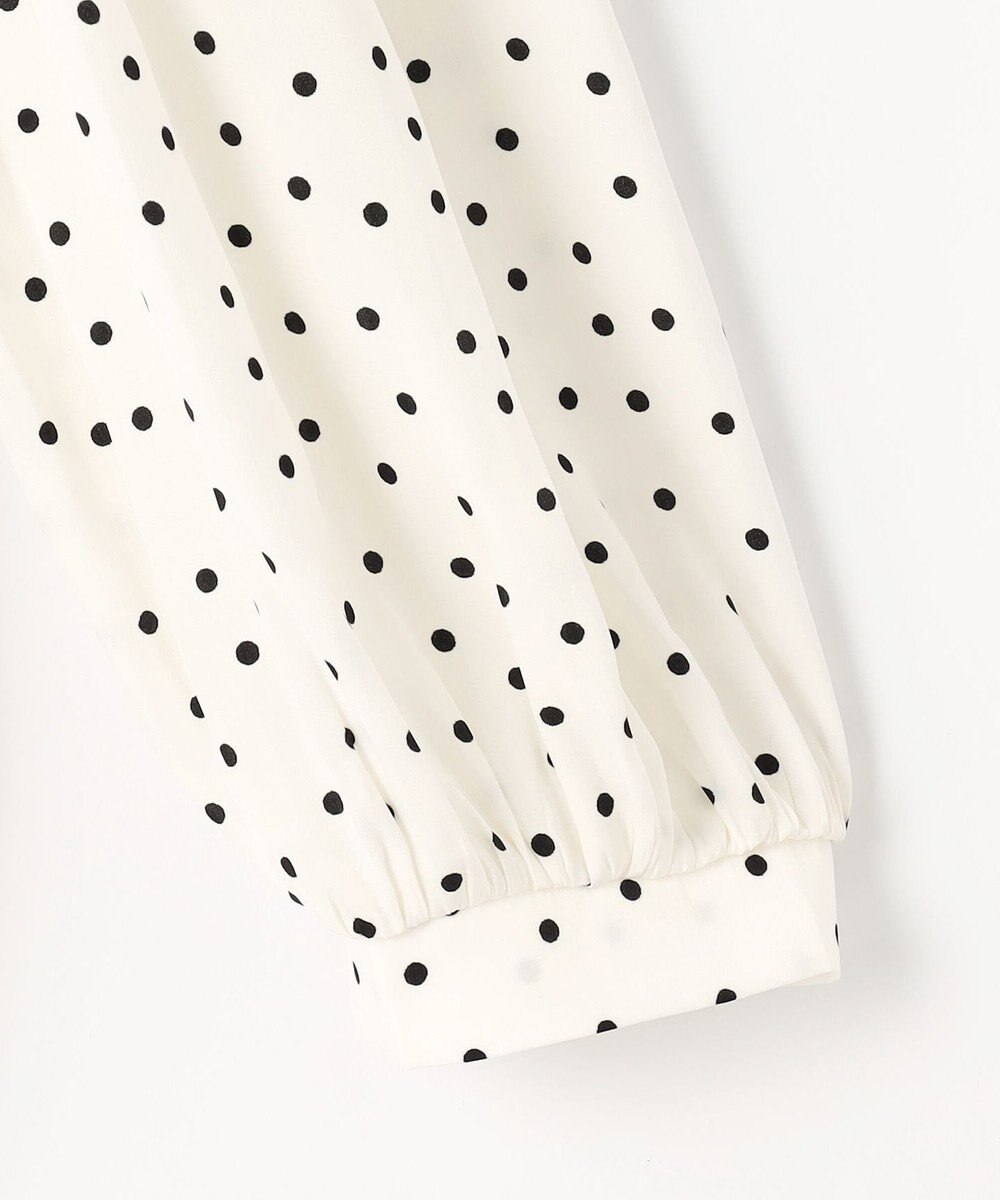 ANY 【洗濯機可・UVケア・接触冷感】フリルネックブラウス 