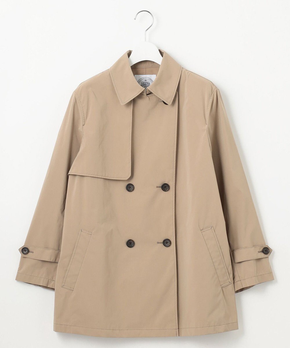 J.PRESS LADIES 【洗える・撥水】Reポリアーティローザ ダブル トレンチコート 