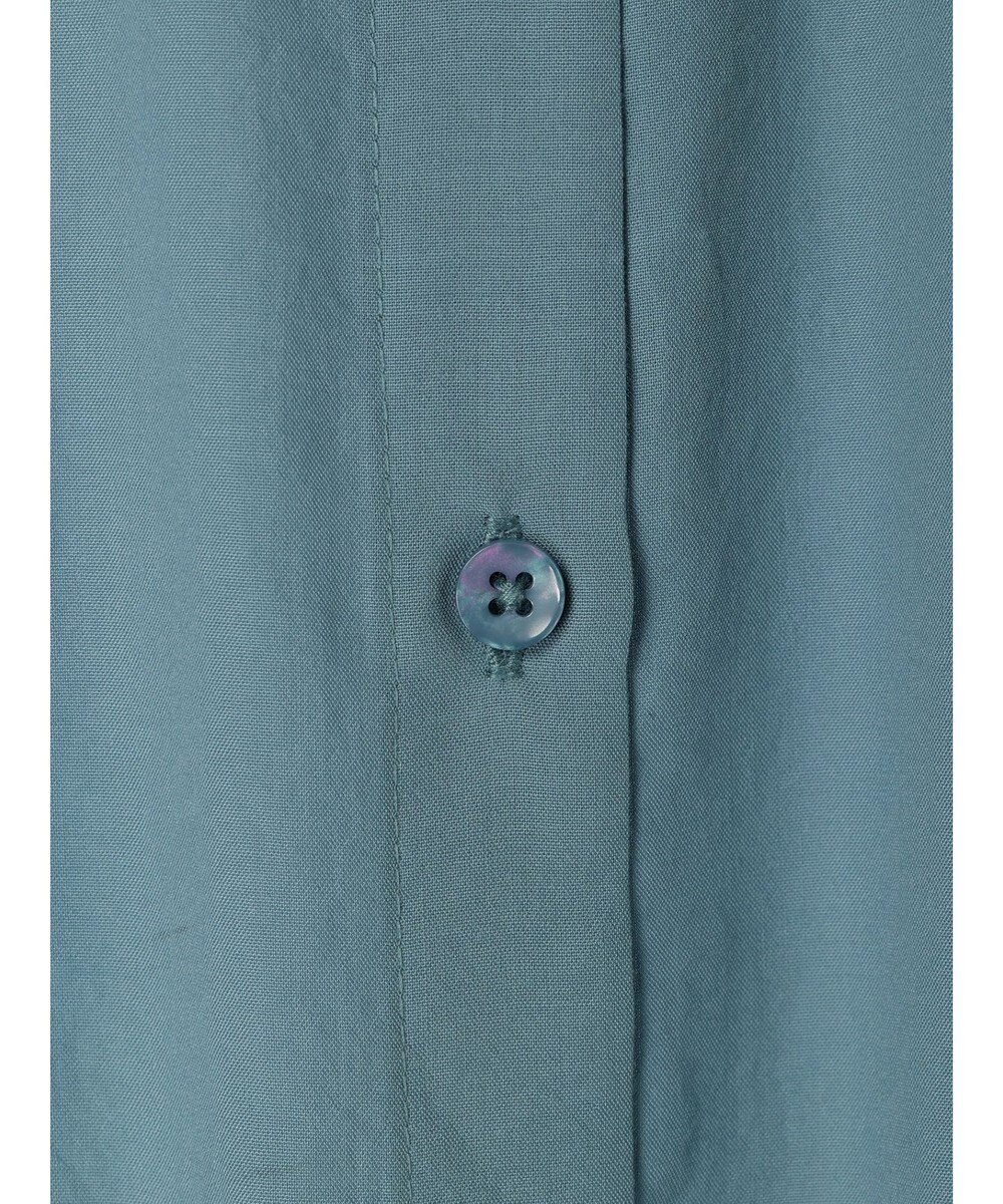 Green Parks ミディ丈ドロストシャツワンピース 