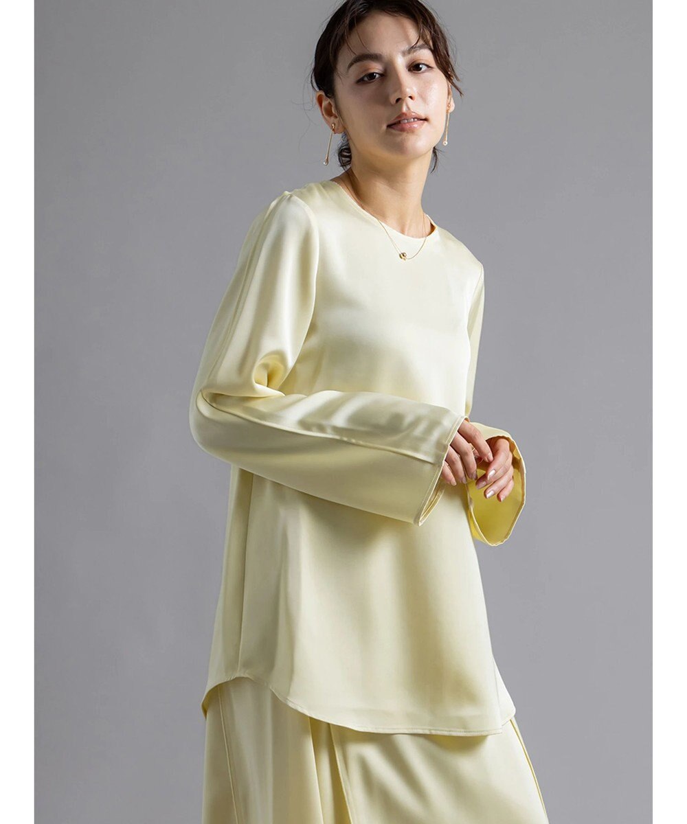 Te chichi 【Atelier Bonheur】サテンバックボタンブラウス(セットアップ可)《2025winter catalog item》 