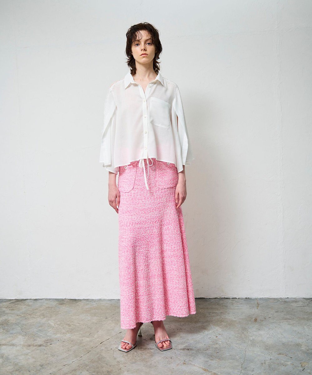 GRACE CONTINENTAL シアーポンチョシャツ 