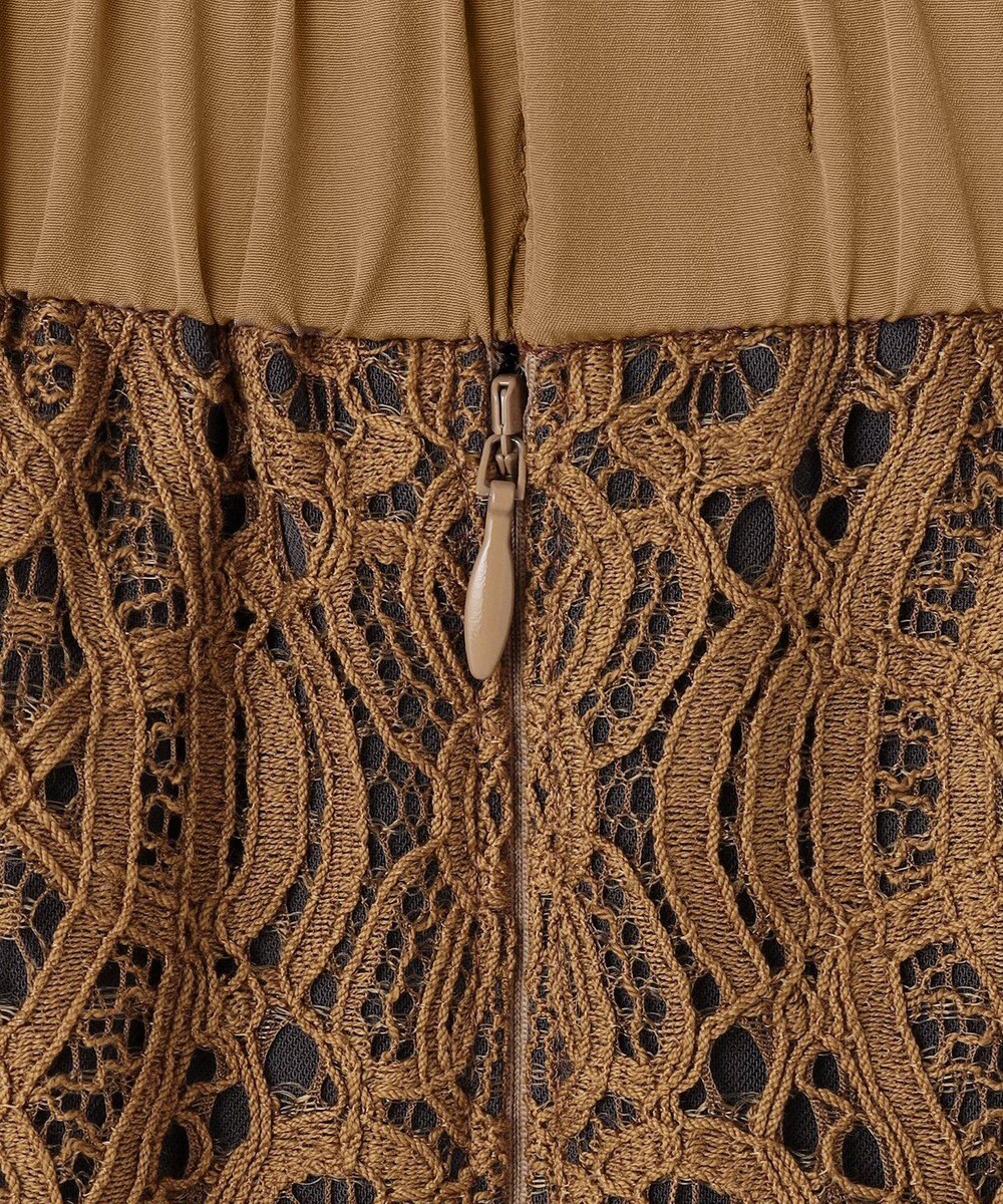 自由区 S 【SHIHOさん着用】バイカラーレース スカート 