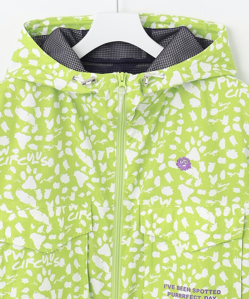 PW CIRCULUS 今が旬！【MEN】【洗える/ストレッチ】アニマルプリント ジップアップ フーデッド ブルゾン 