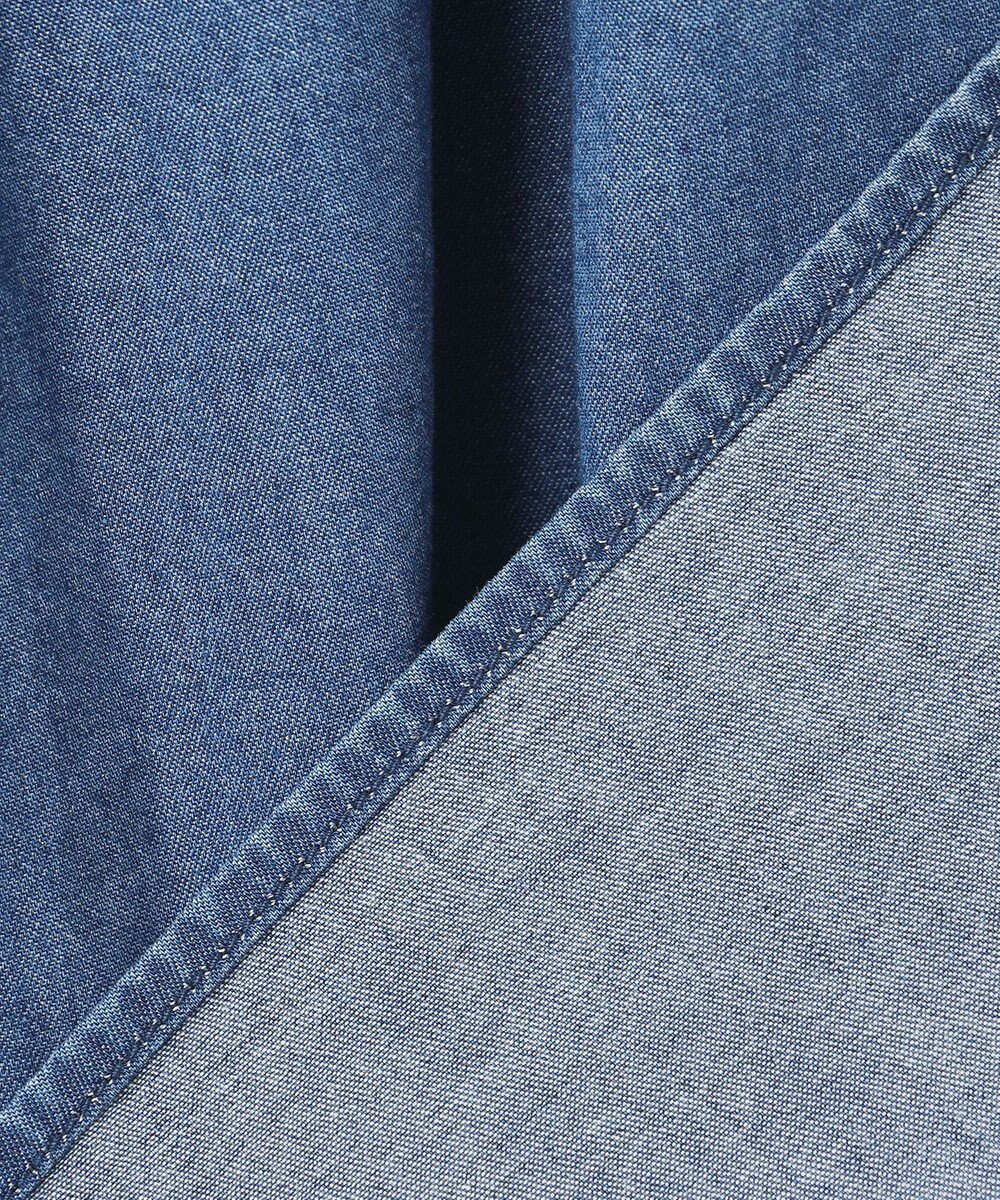 23区 【SLOW/一部店舗限定】ライトオンス デニム バックリボン ブラウス 