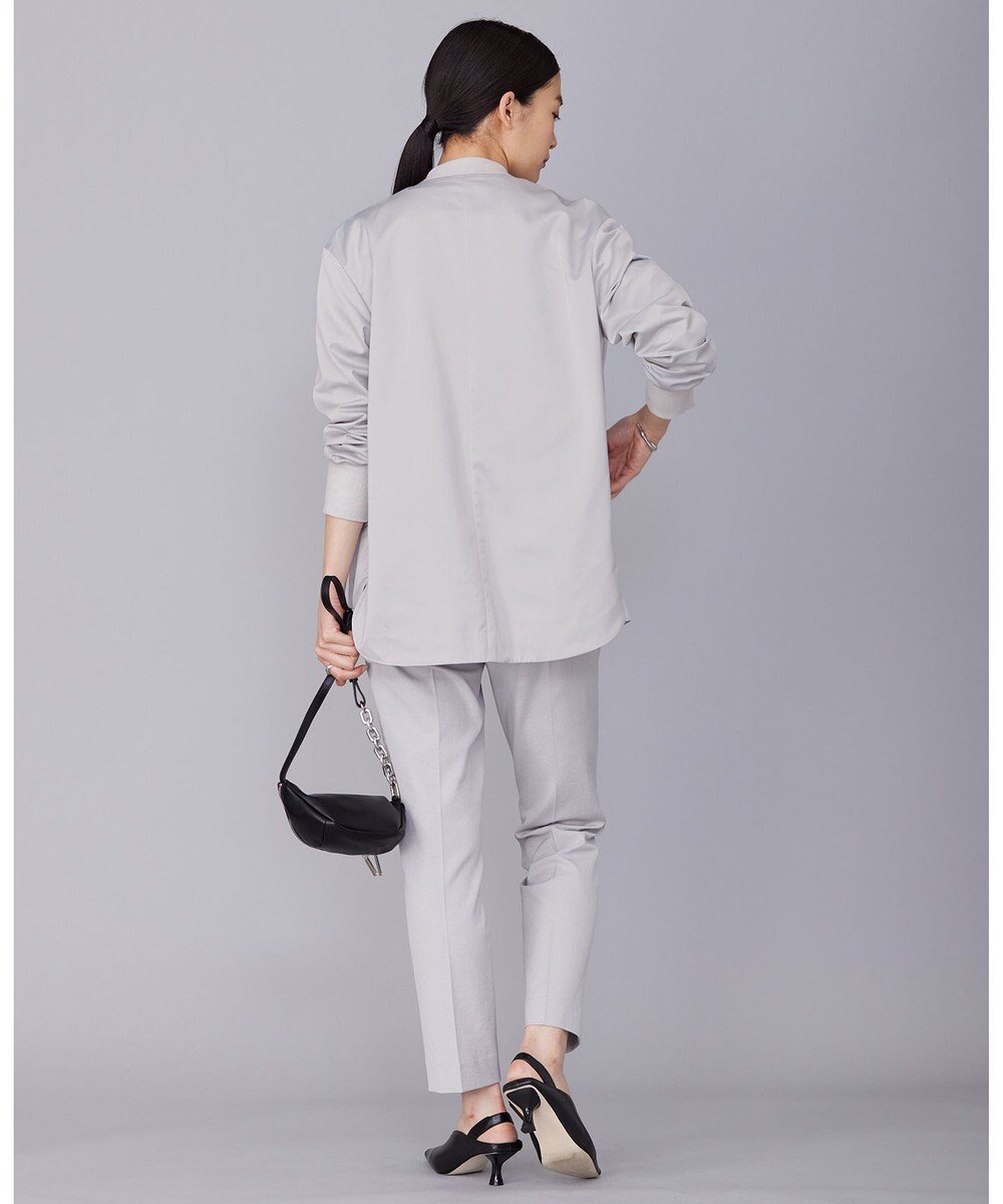 ICB L 【洗える】ライトマットサテン MA－1ジャケット 