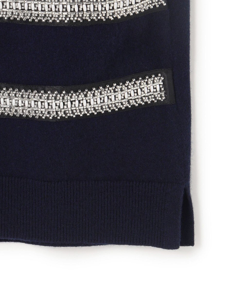 23区 【WEB&一部店舗限定/滝沢眞規子さん着用】ビジューボーダー ニット 