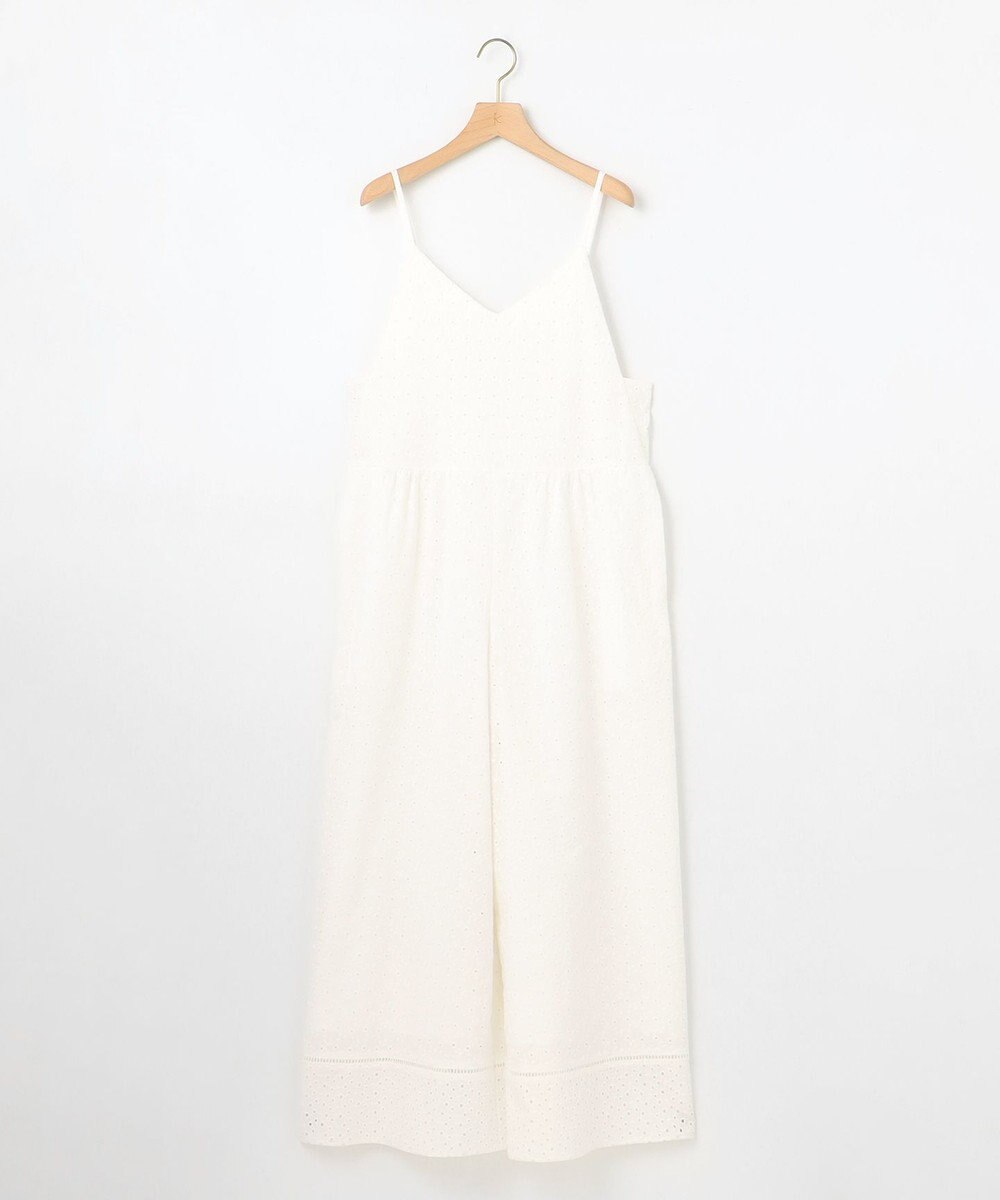 組曲 【WEB限定】エンブロイダリーレースサロペット 