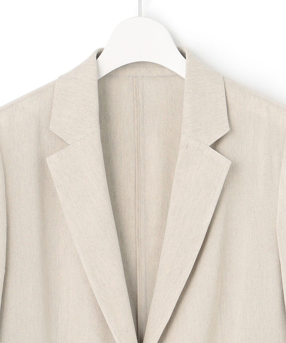 23区 S 【セットアップ対応】リネンレーヨンストレッチ テーラード ジャケット 