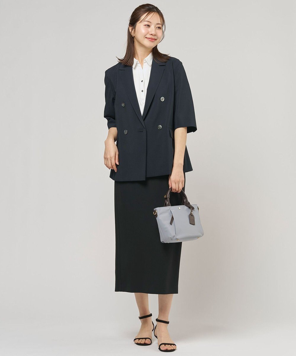 J.PRESS LADIES S BREEZ COOL トロ ハーフスリーブ ダブル ジャケット 