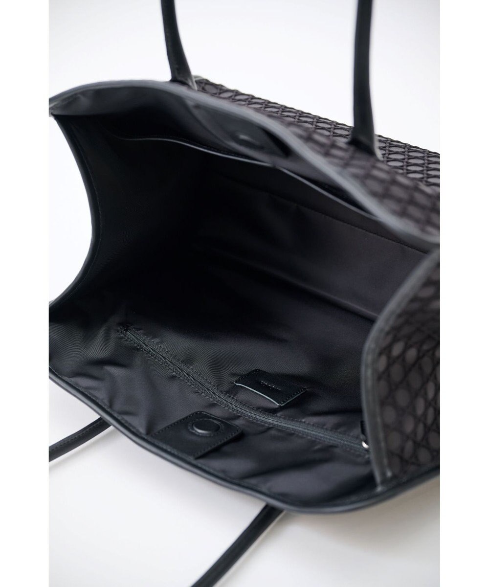 MIYABIYA 【撥水加工】篭目柄エンボスボンディングラウンドトート 