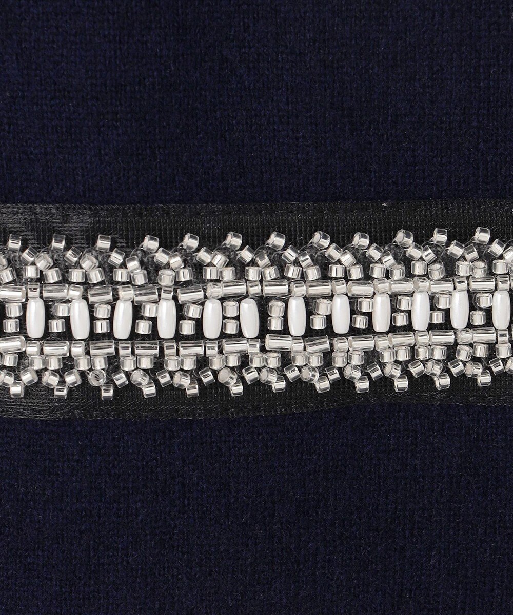 23区 【WEB&一部店舗限定/滝沢眞規子さん着用】ビジューボーダー ニット 