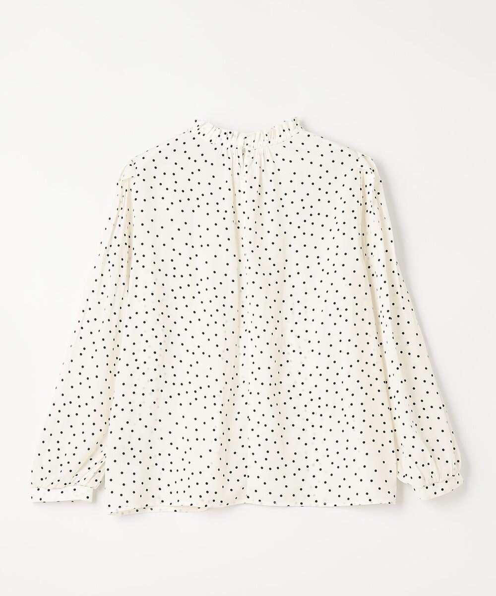 ANY 【洗濯機可・UVケア・接触冷感】フリルネックブラウス 