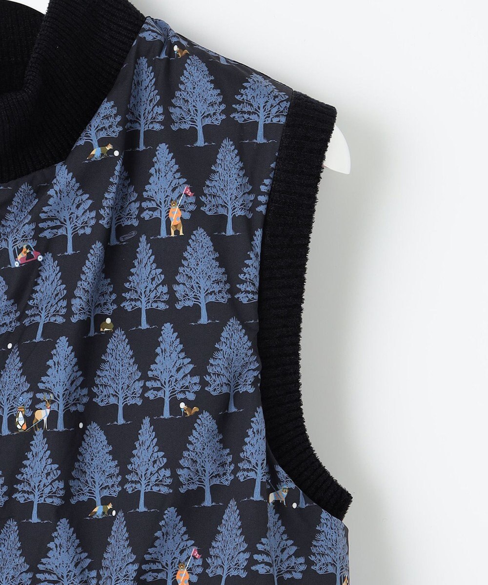 23区GOLF 【WOMEN】ストレッチモール リバーシブル ベスト 1着で2着分のお得感 温度調節に◎ 