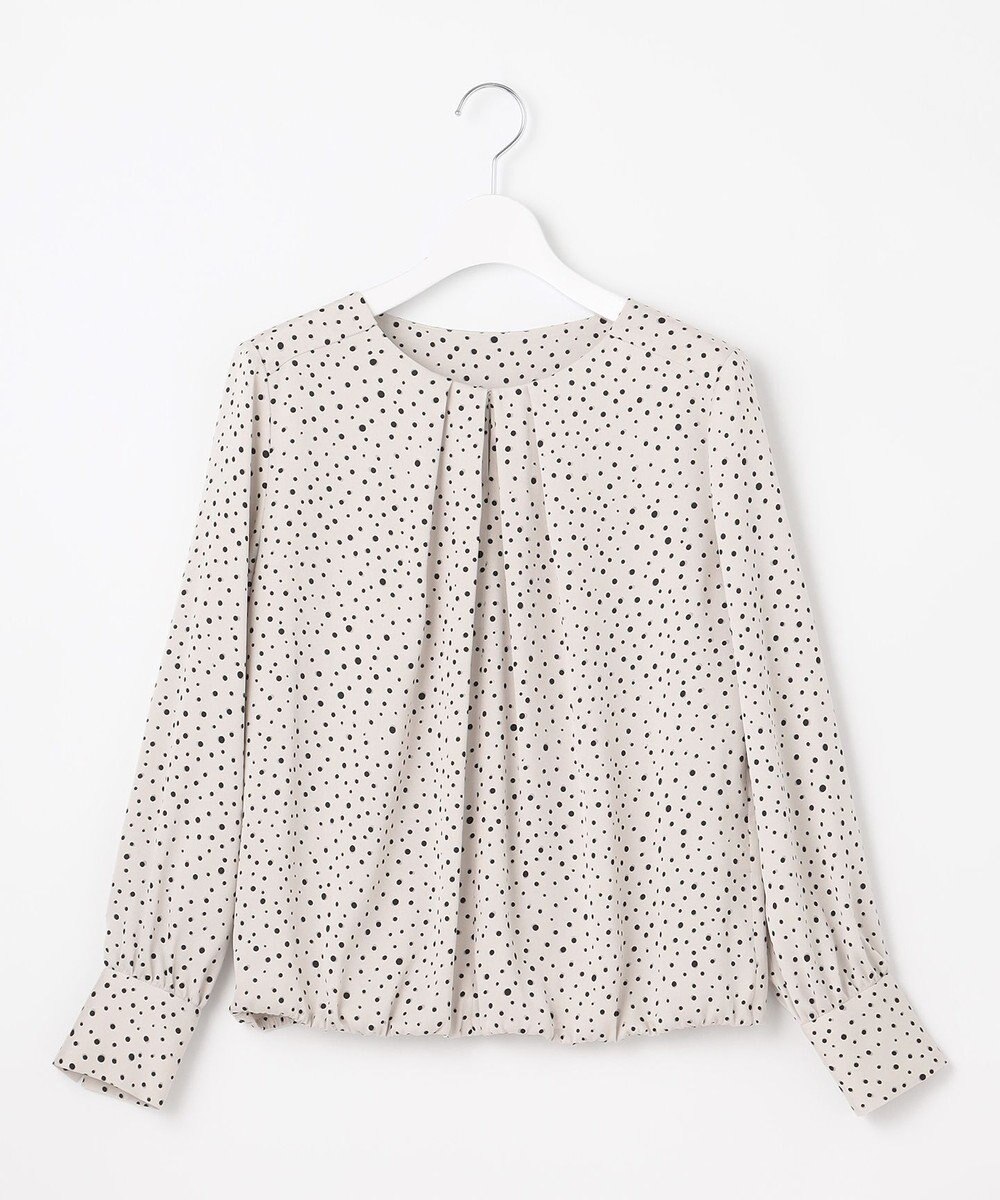 自由区 【洗える】TOROクルーネック ブラウス 