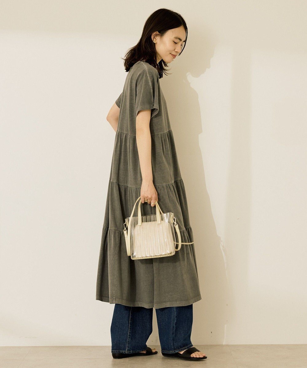 AMERICAN HOLIC 【選べる丈】加工ティアードワンピース 