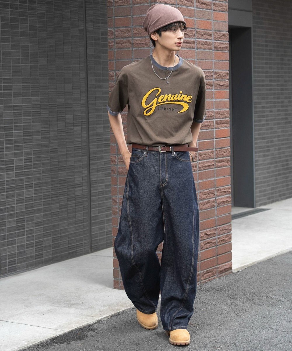 WEGO 【機能T/ユニセックス着用ITEM/MLサイズ展開】接触冷感グラフィックヘンリーBIG　T（SS） 