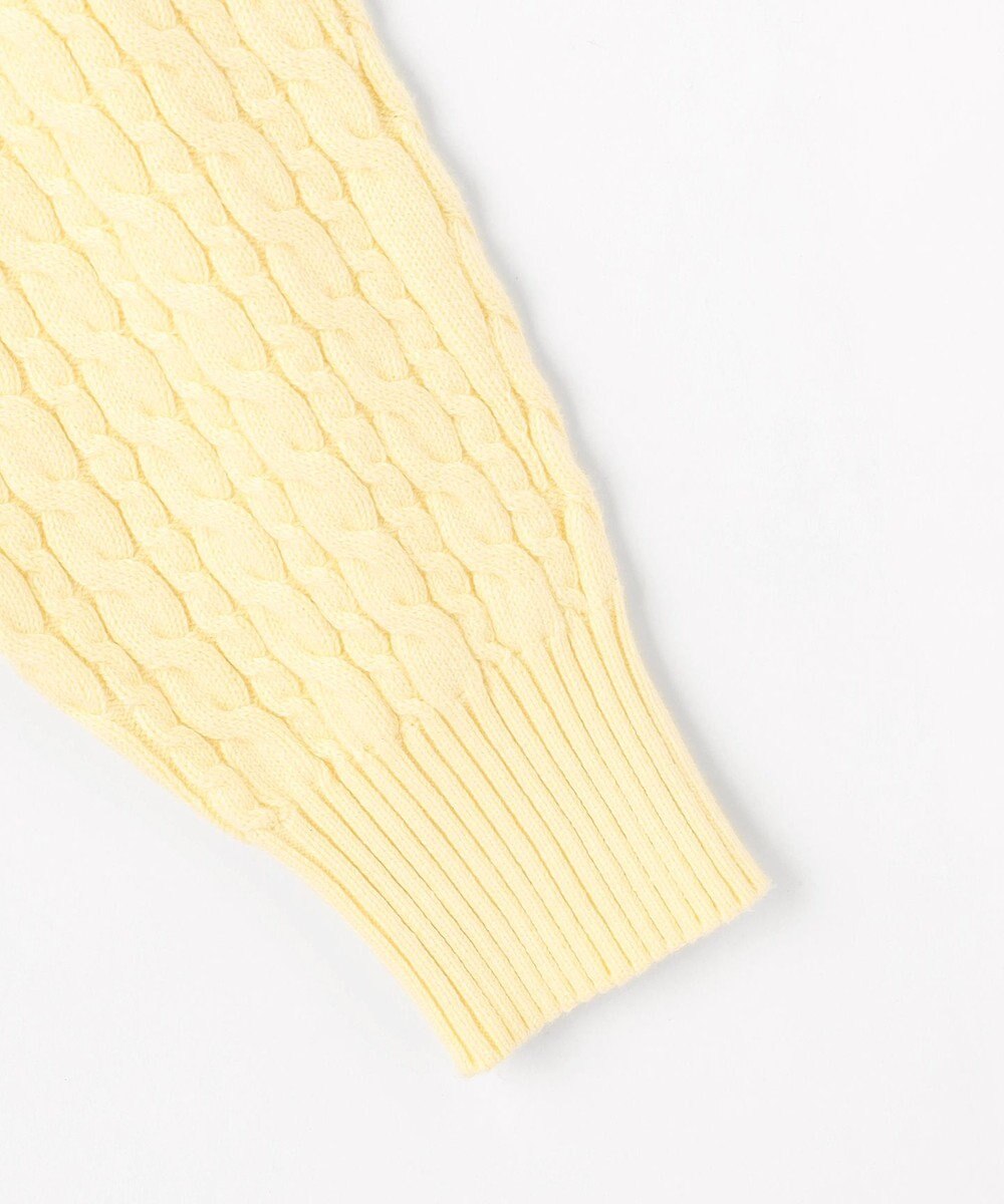 組曲 【加藤ローサさん着用】コットンカシミヤMIX ケーブル ニット 