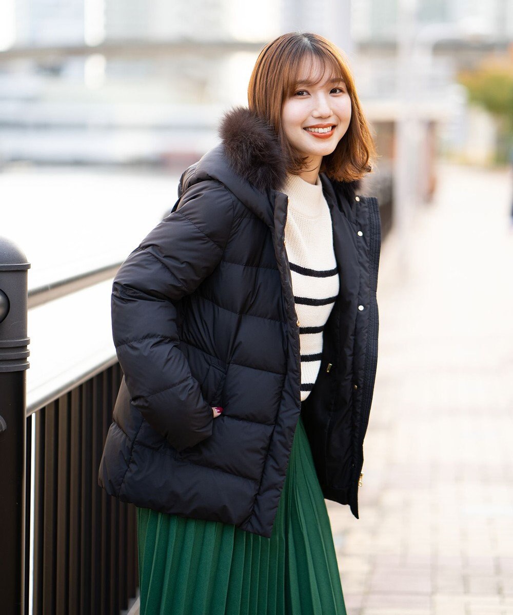 ANY 【洗える】スムースタッチ ショート丈ダウンコート 