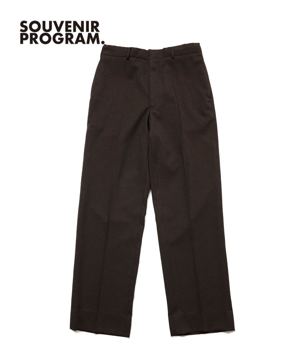 J.PRESS MEN 【J.PRESS ORIGINALS】【UNISEX】Polyester Sharkskin Piped Stem Nontuck Slacks 
