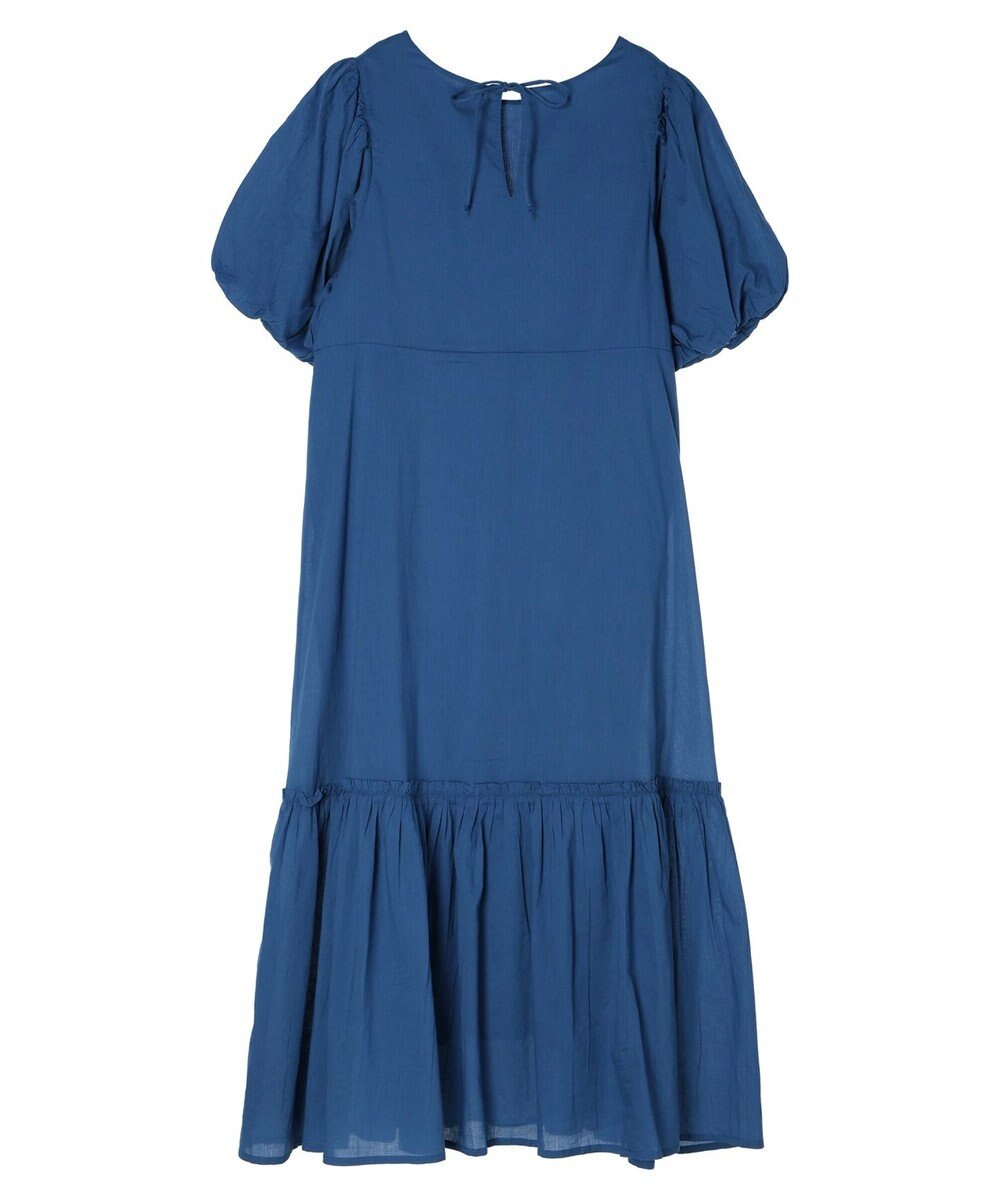 earth music&ecology コットンボイルパフスリーブワンピース 