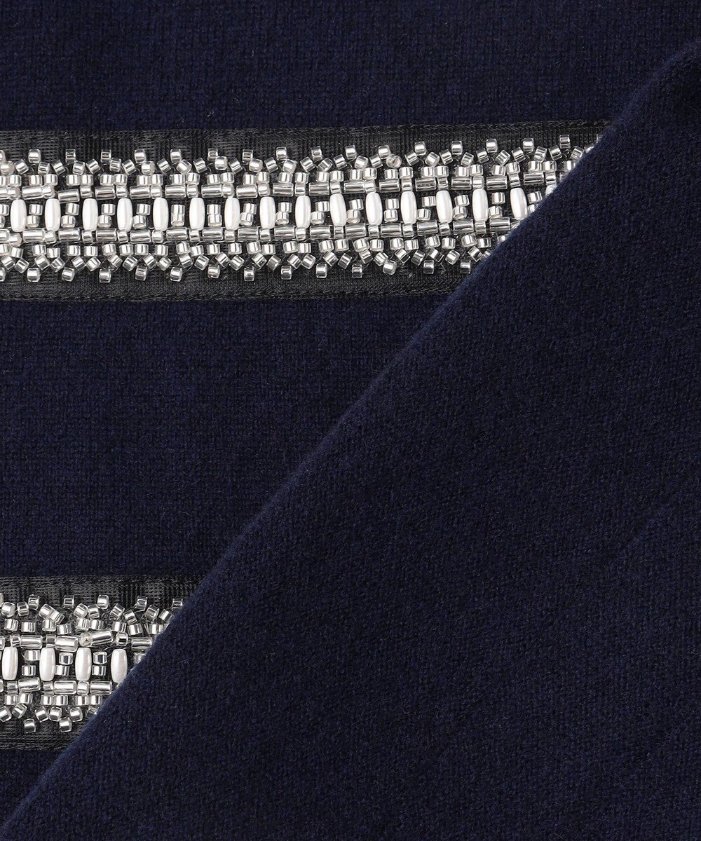 23区 【WEB&一部店舗限定/滝沢眞規子さん着用】ビジューボーダー ニット 