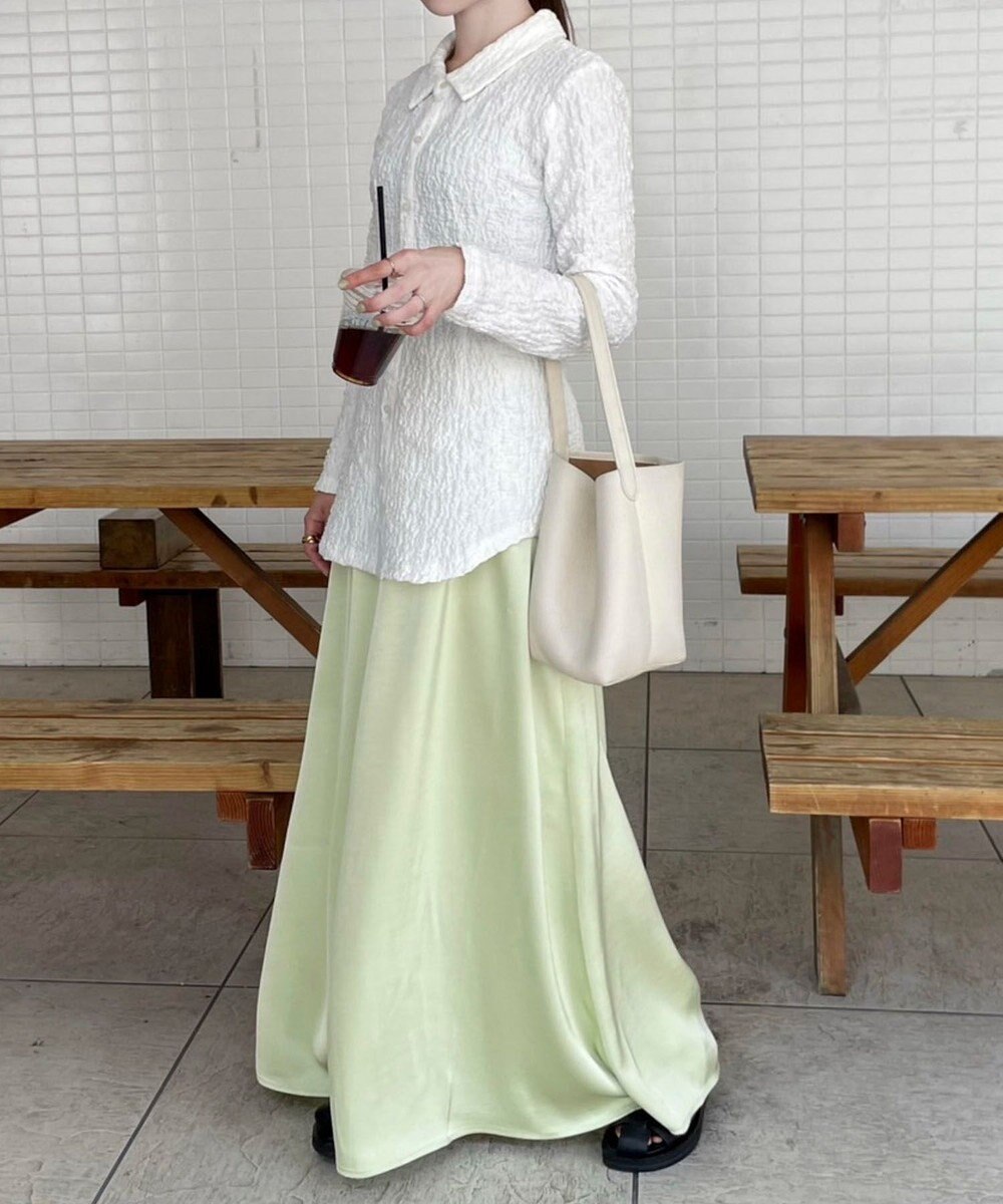 Green Parks AnriettMusee ふくれジャガードシャツ 