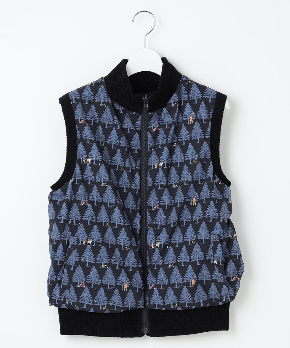 23区GOLF 【WOMEN】ストレッチモール リバーシブル ベスト 1着で2着分のお得感 温度調節に◎ 