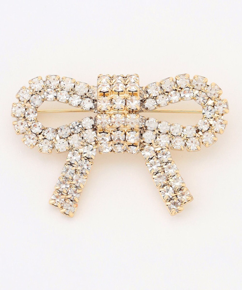 組曲 【好評につき追加販売】リボンビジューブローチ 