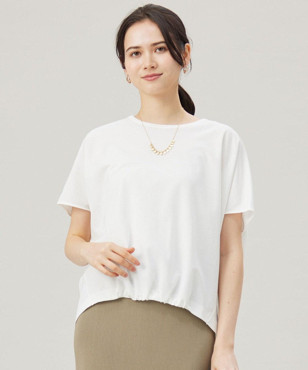 自由区 S 【接触冷感・UVカット・吸水速乾・抗菌防臭・洗える】ハイカウントフォルム Tシャツ 