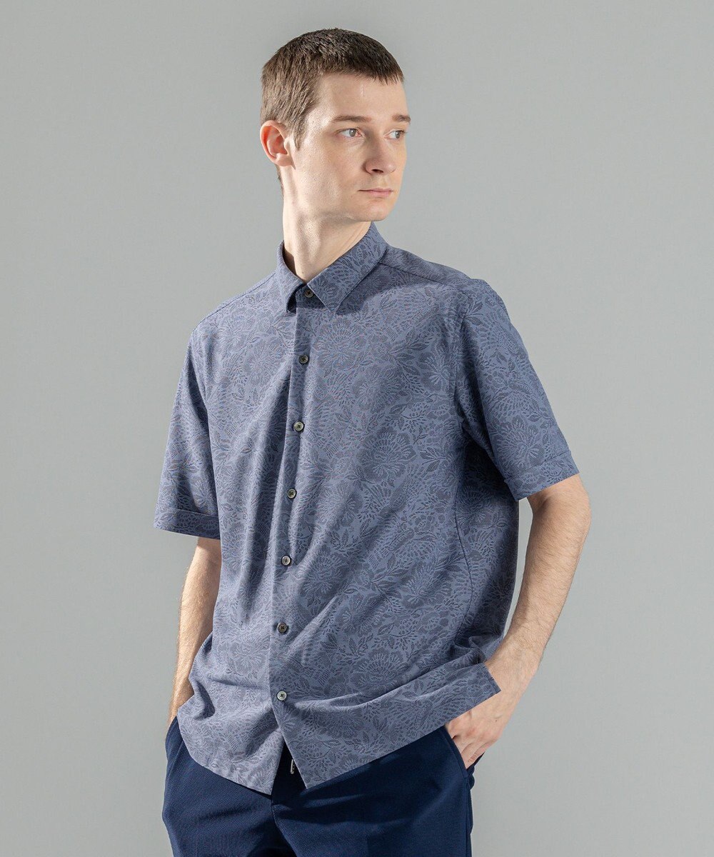 JOSEPH HOMME 新素材【洗える/通気性】ヨシタレース　レギュラーカラー半袖シャツ 