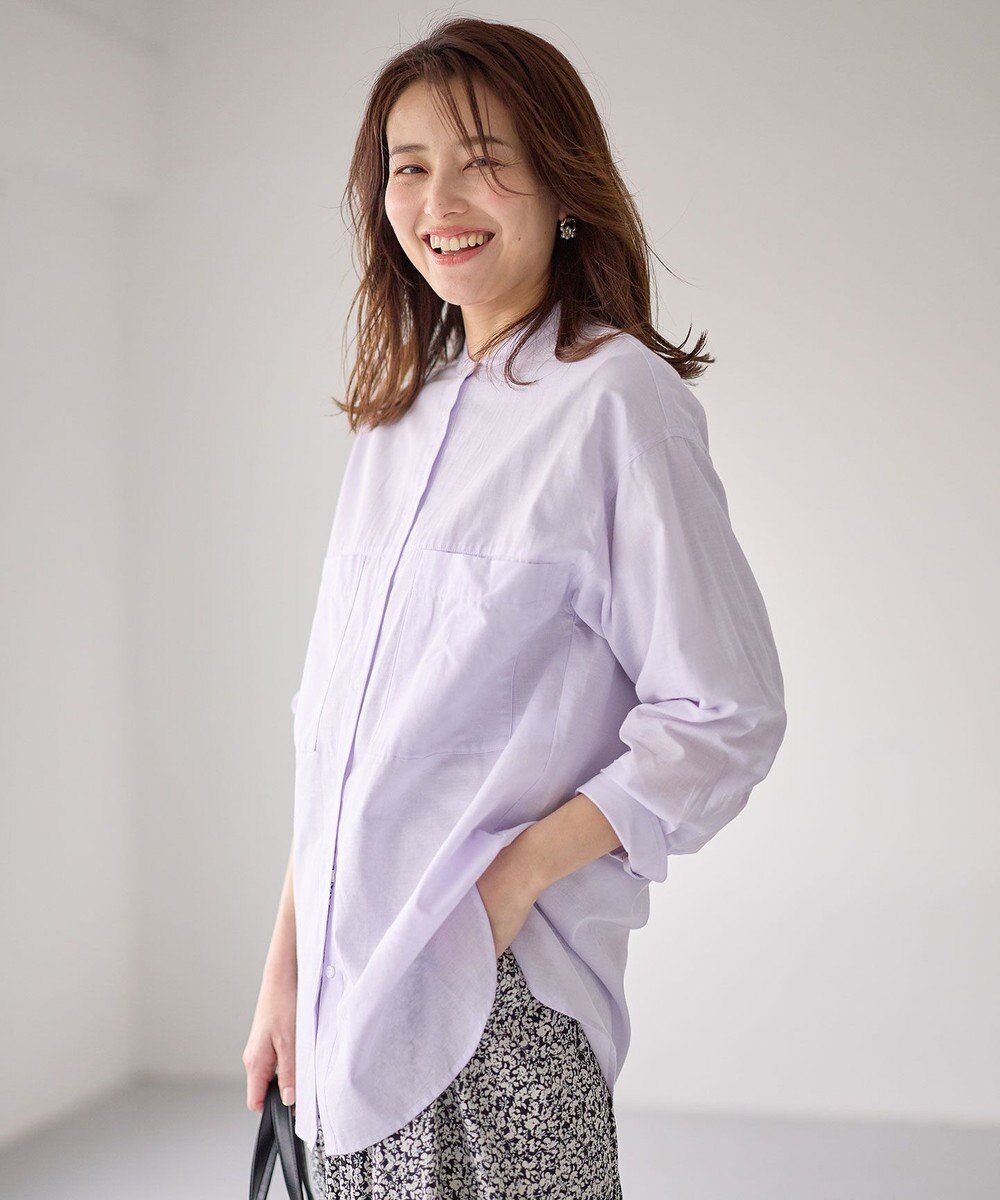 ANY コットンリネンシャツ 