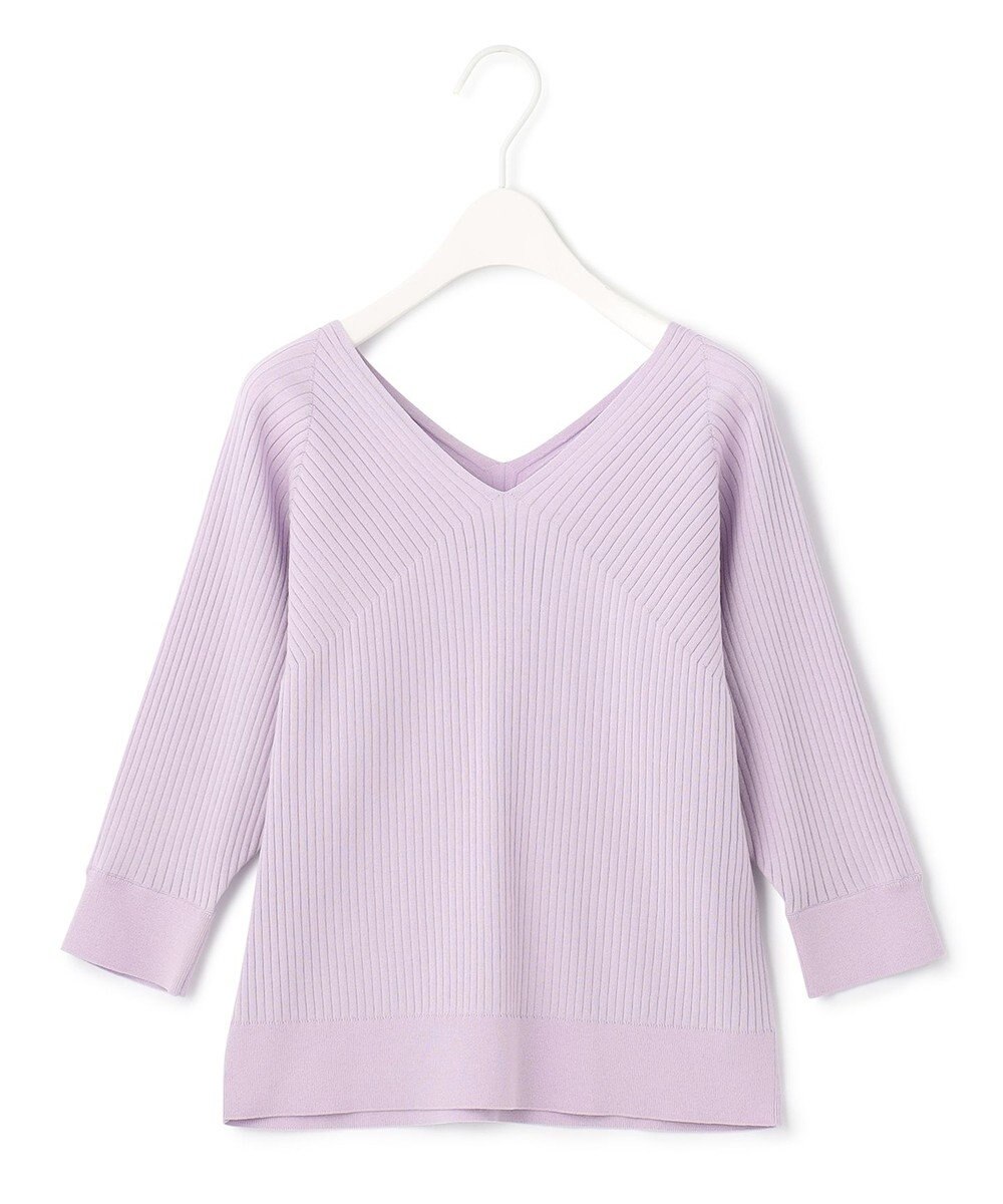 ICB 【洗える】コットンポリエステルリブ プルオーバー 