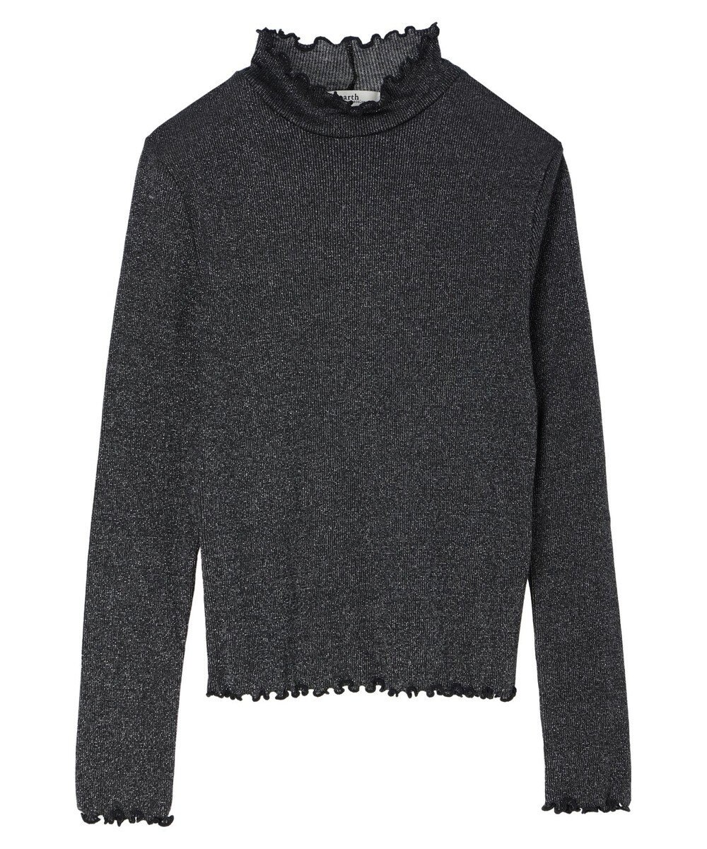 earth music&ecology ラメハイネックプルオーバー 