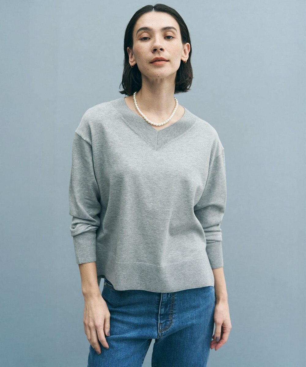 UNFILO マイビューティニット Vネック 