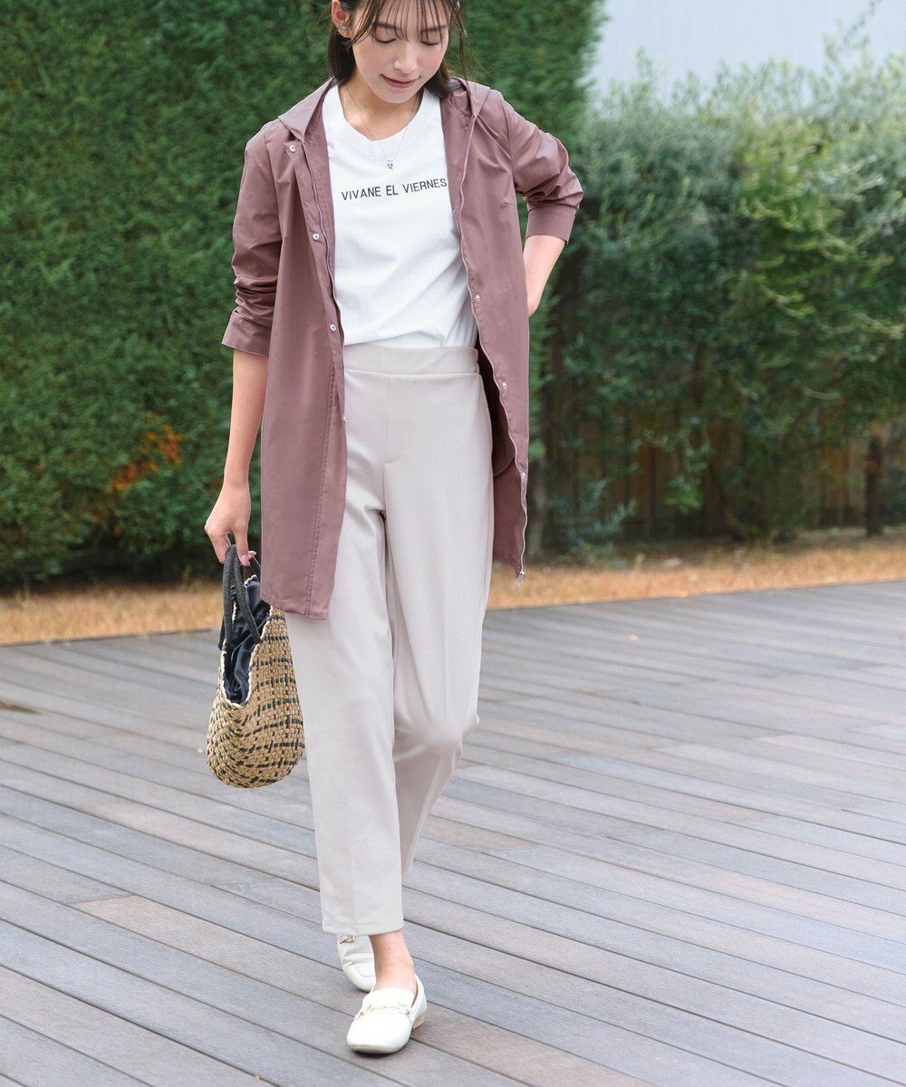 Tiaclasse L 【UVカット・吸水速乾】 “きれい見え” カットソーテーパードパンツ 