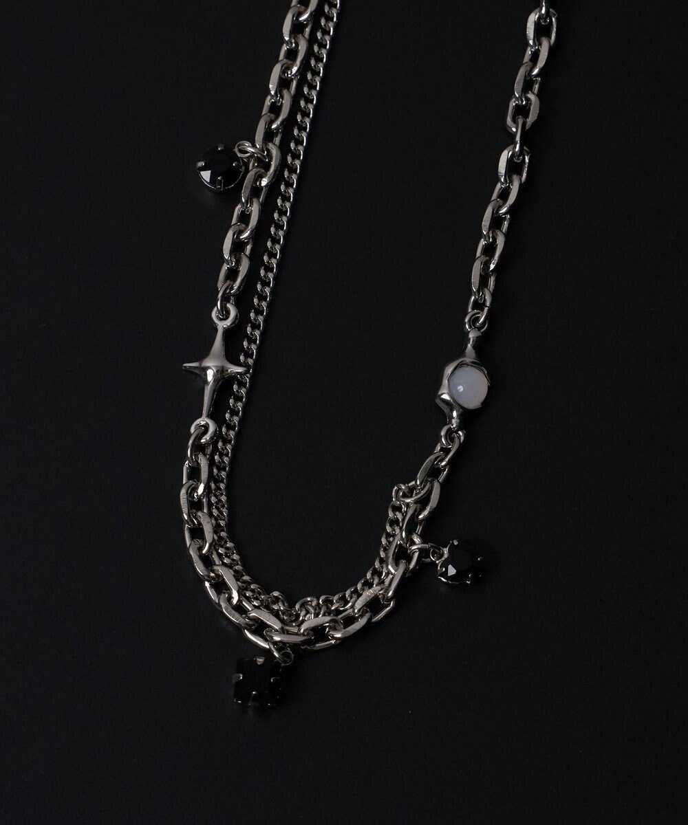 WEGO MモチーフMIXチェーンネックレス 