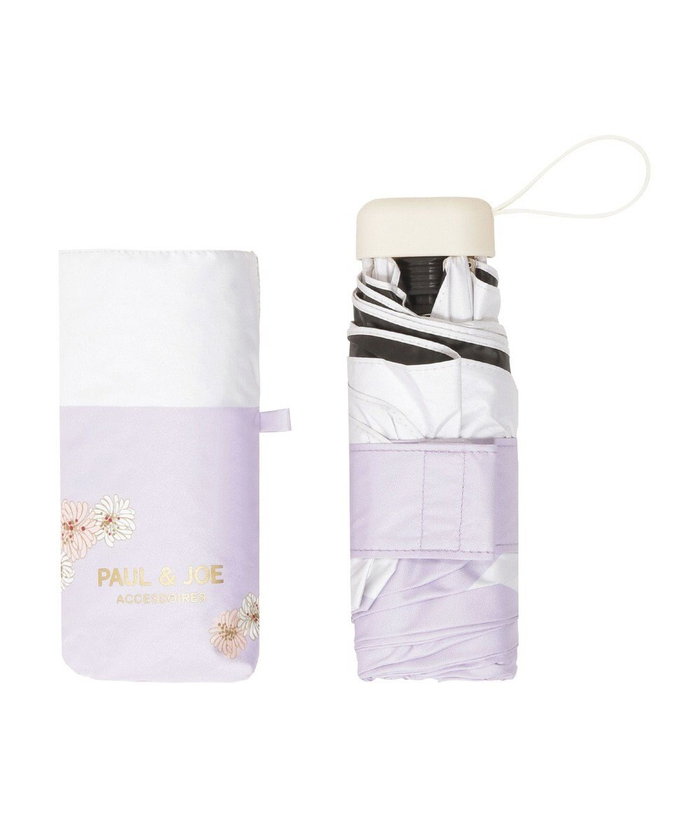MOONBAT 【WEB限定/一級遮光99.99%】晴雨兼用折りたたみ日傘 ポール&ジョー(PAUL & JOE ACCESSOIRES)クリザンテーム/バイカラー 雨の日OK 遮熱 簡単開閉 UV 晴雨兼用 