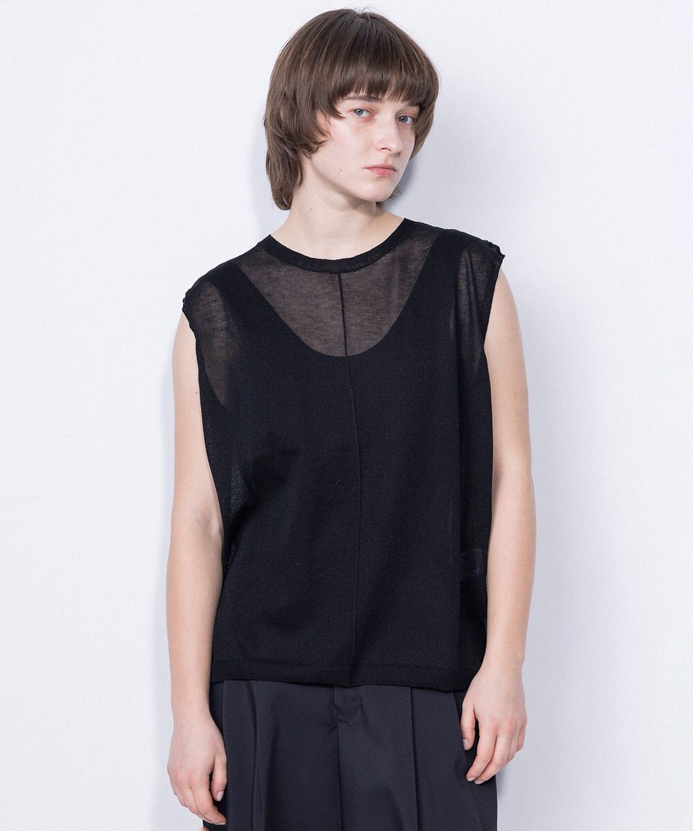 NAVE シアーニット ノースリーブ 