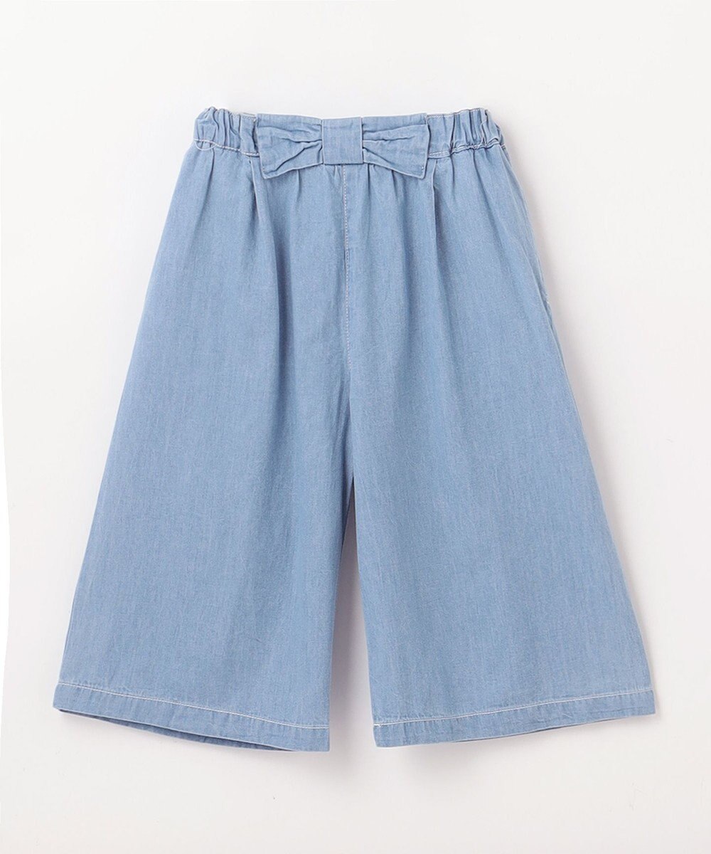 ANY KIDS シャンブレー ガウチョパンツ 