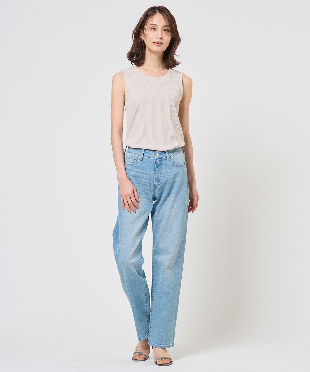 J.PRESS LADIES S 針抜きフライス ノースリーブ カットソー 