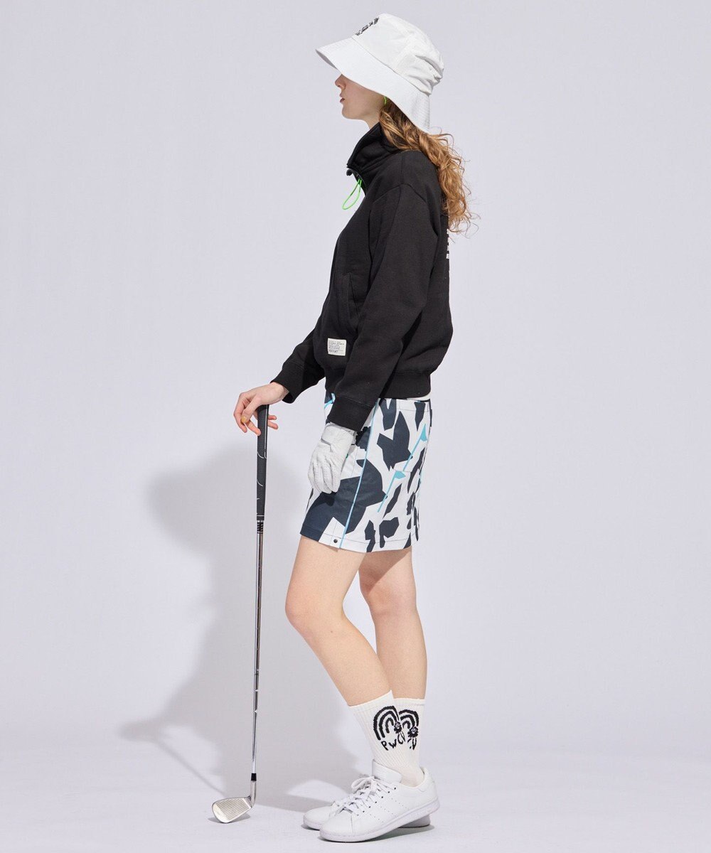 PW CIRCULUS 【WOMEN】ハーフジップ 裏毛スウェットトップス ゴルフウェア レディース 