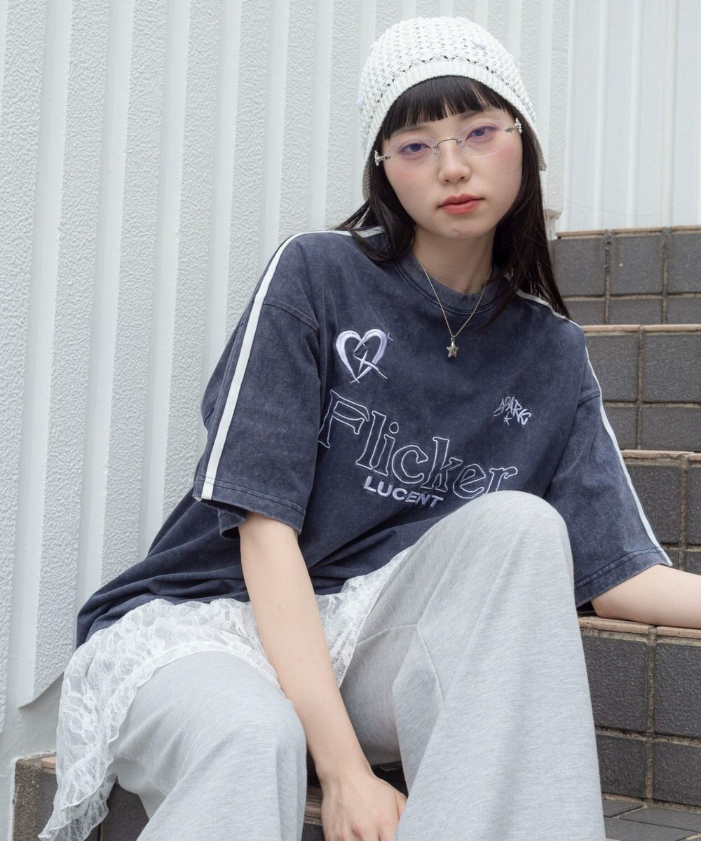 WEGO 【ユニセックス着用ITEM】スリーブラインロゴBIG　T（SS） 