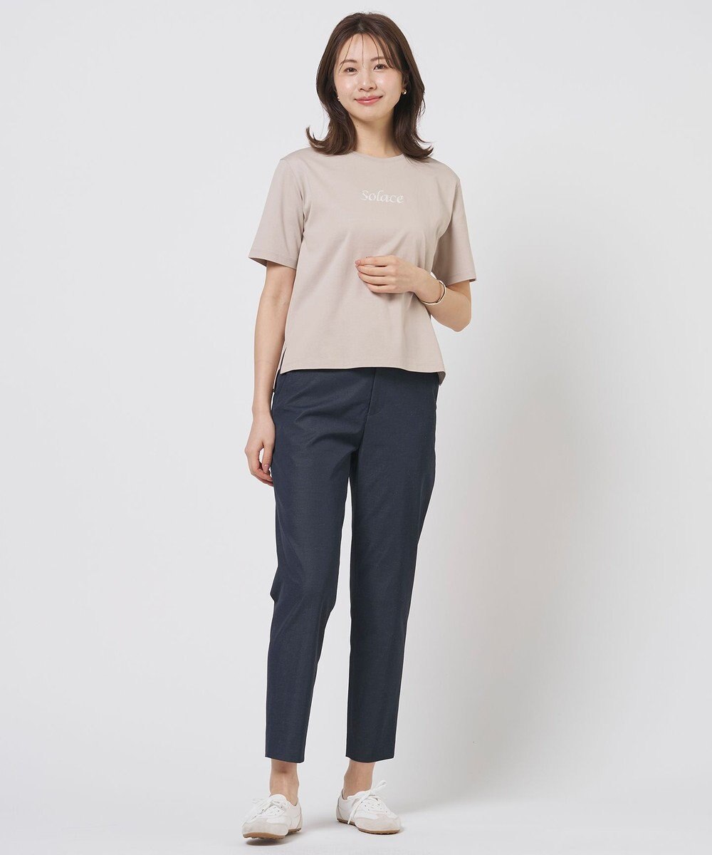 J.PRESS LADIES S 刺繍ロゴ Tシャツ 