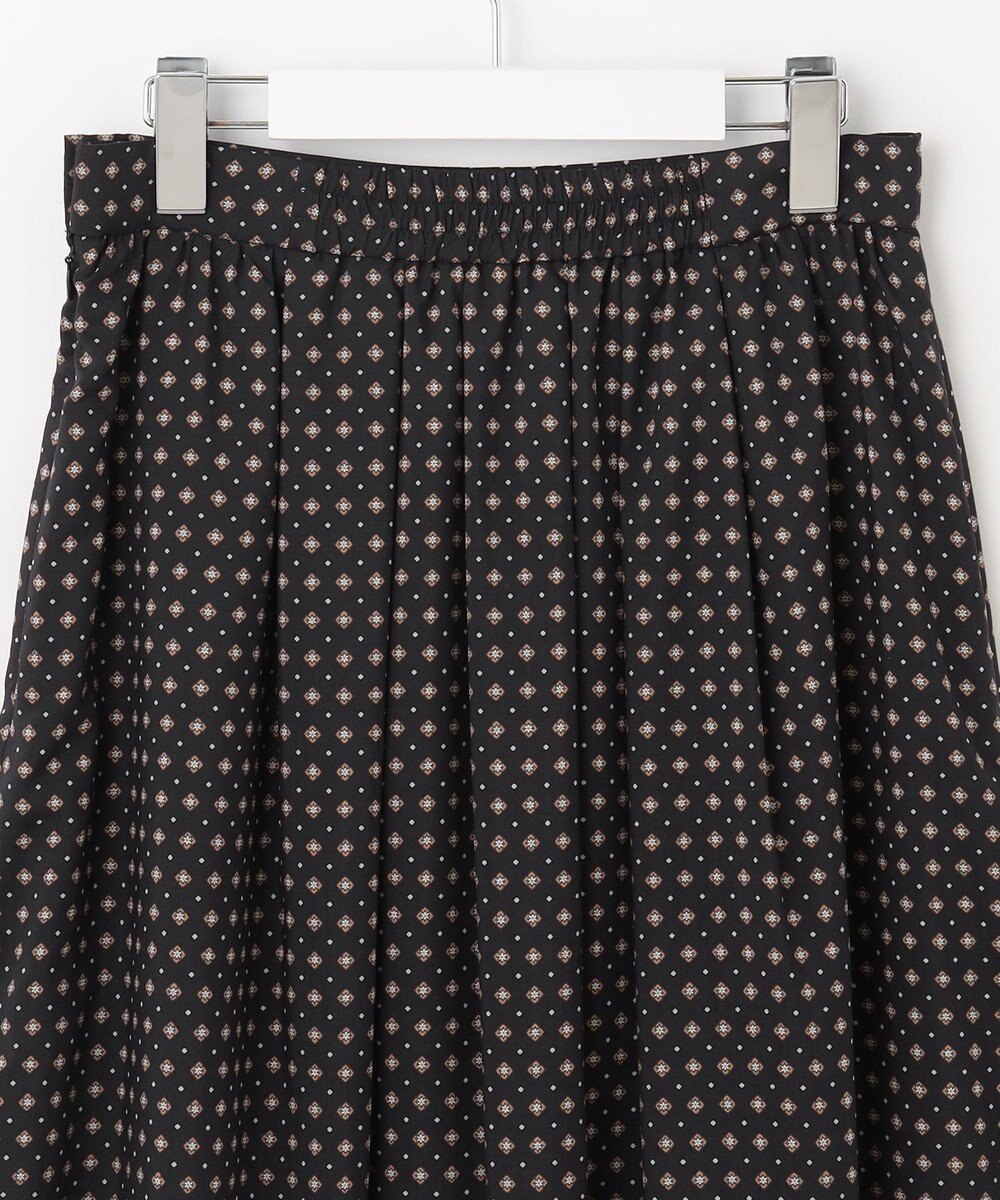 J.PRESS LADIES 【洗える】 ジオメトリック ギャザー スカート 