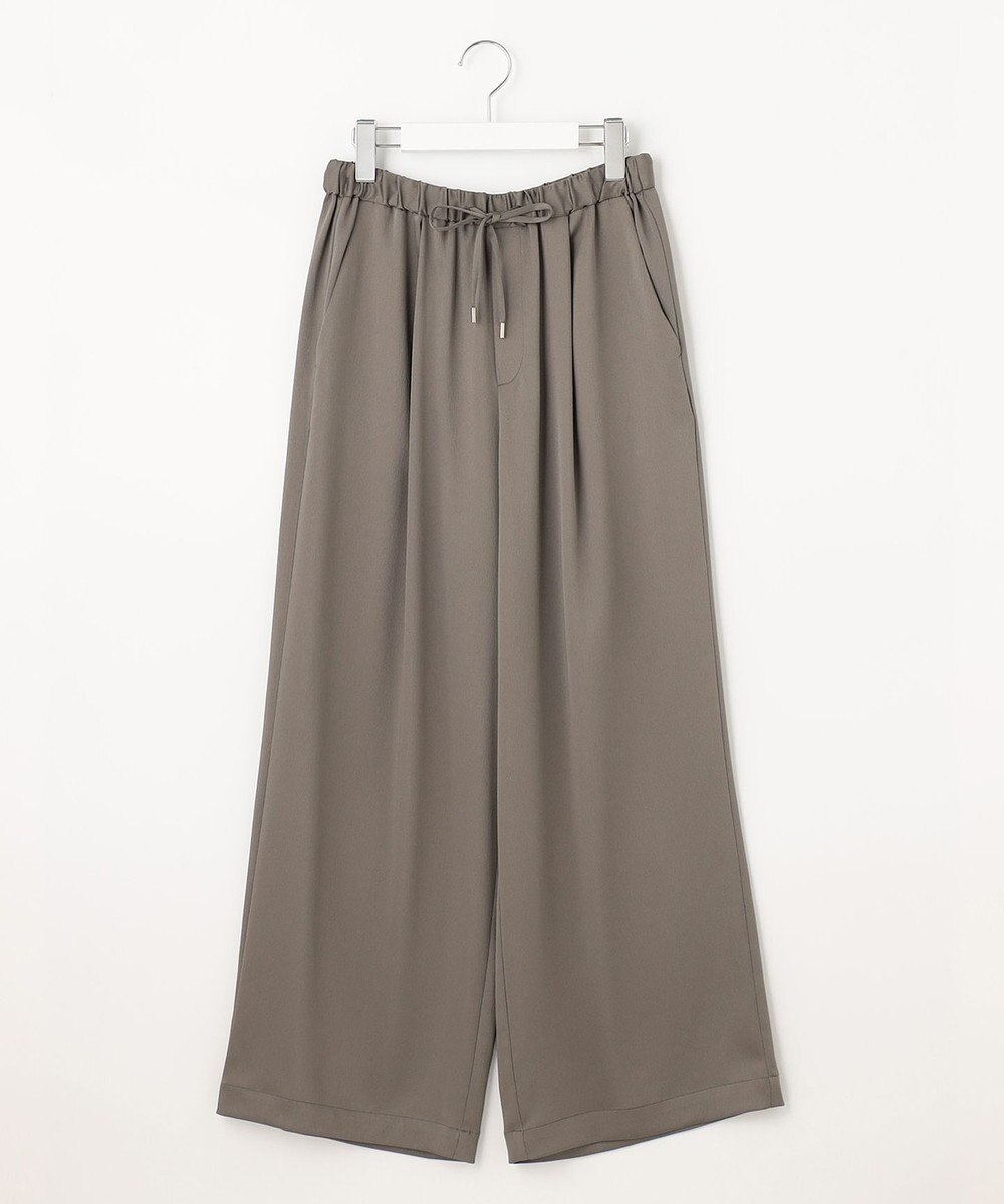 自由区 L 【洗える】チンツサテンタンブラー ワイドパンツ 