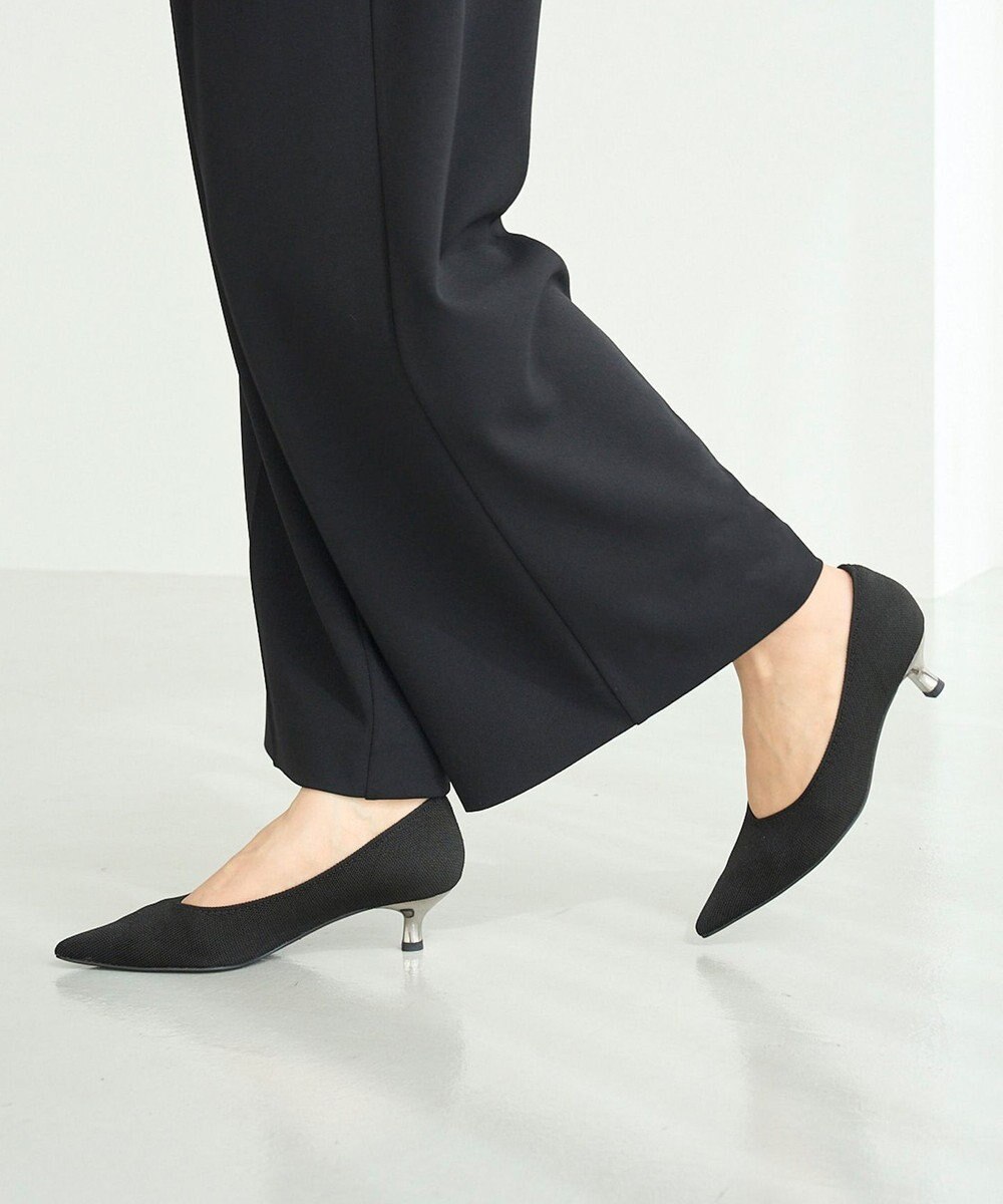 steppi 【洗える/撥水】ヒール ポインテッド パンプス 