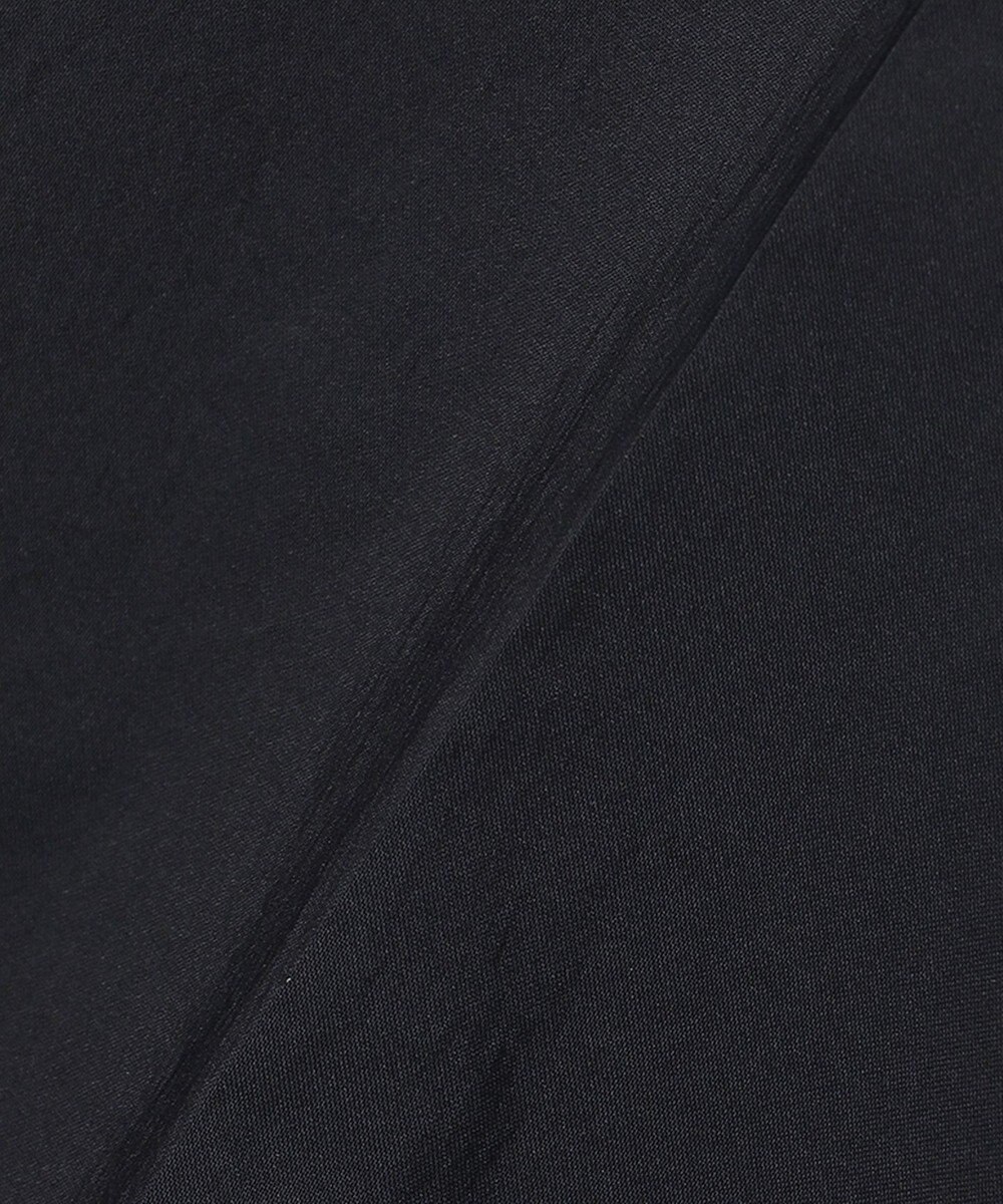 ICB 【洗える】 エコナイロンストレッチ ワイドストレートパンツ 