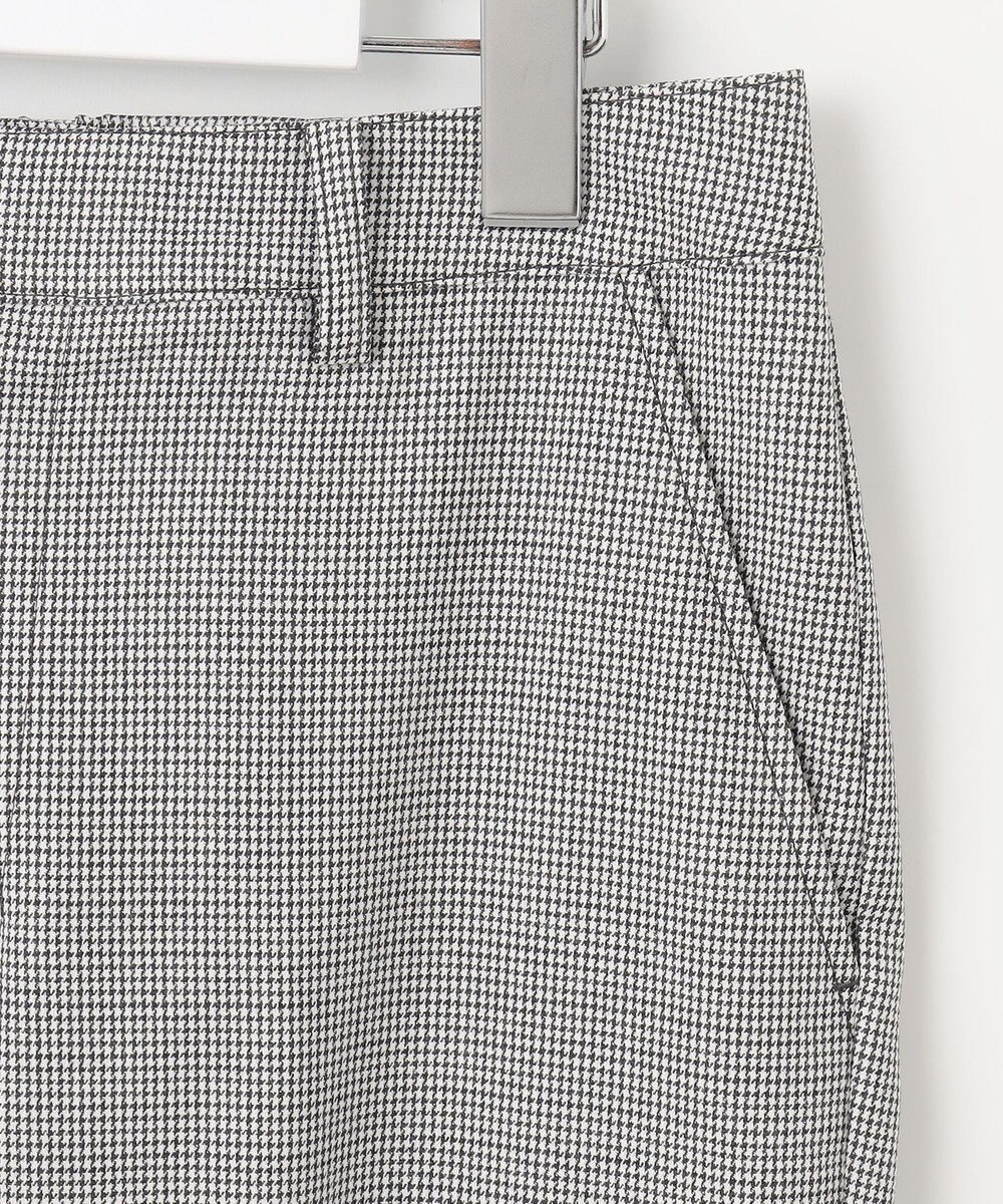 J.PRESS LADIES L 【洗える】シャークスキンハウンドトゥース テーパード パンツ 