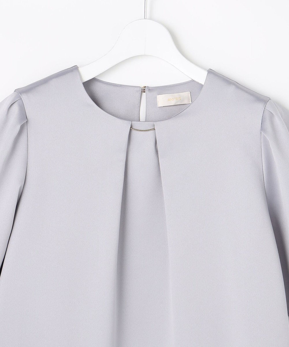 ANY SIS 【2WAY】サテン ブラウス 